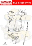 Yamaha Speedometer Cable Assy 5LB-83550-00-00 Oem New. Fixed Price $27.65.