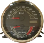 Drag Electronic Speedo & Tachometer Combo Km/h Gauge Harley Softail Fxdwg Flhr. Fixed Price $446.21.