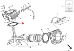 Ducati Cylinder Gasket 78610471A. Fixed Price $9.44.