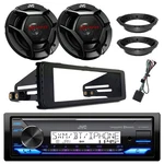 Jvc Marine Stereo Receiver, 6.5" Speakers (pair) W/adapters, Harley Install Kit. Fixed Price $268.00.