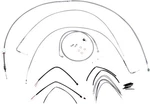 Burly Cable/brake Line Kit For 16" Ape Hangers Stainless Braid #B30-1063. Fixed Price $367.27.
