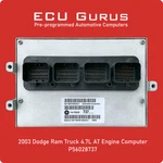 2003 Dodge 4.7L At Engine Computer P56028737 "vin Programmed" Ecm Pcm Ecu. Fixed Price $129.95.