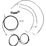 Cable Kit For Stock Ape Hanger Handlebars Abs Black LA-8058KT3-08B. Fixed Price $270.76.