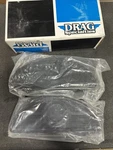 Drag Specialties 1621-0164 Black Vintage Half-moon Style Floorboards For Harley. Fixed Price $120.00.