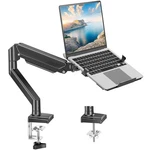 Mount Pro Laptop Arm For Desk, 2 In 1 Function Without Pole, Black. Fixed Price $63.11.