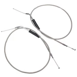 38" Softail Dyna Stainless Steel Throttle And Idle Cable For Harley Super Glide. Fixed Price $40.38.