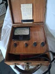 Vintage Tune Up Dwell Tach Tester Volt Meter Wooden Case. Fixed Price $49.99.