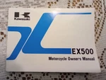 Kawasaki 1988 Motorcycle Owners Manual EX500-A3. Fixed Price $15.99.