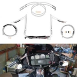 12" Rise Prewired Handlebar Cables Kit For Harley Street Electra Glide Abs 14-16. Fixed Price $387.44.