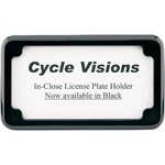 Cycle Visions Beveled License Plate Frame Black CV-4615B. Fixed Price $44.47.