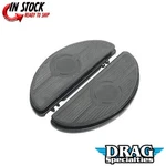 Drag Specialties 1621-0164 Black Vintage Half-moon Style Floorboards For Harley. Fixed Price $160.01.