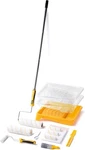 Paint Roller Kit With Extension Pole - 9 Inch Tray, Mini. Fixed Price $38.99.