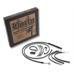 Burly Brand Black Vinyl Jail Cable Kit For 12" Handlebars B30-1262. Fixed Price $395.08.