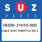 58300-21H10-000 Suzuki Cable Assy,throttle NO.2 5830021H10000, New Genuine Oem P. Fixed Price $85.19.