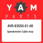 4VR-83550-01-00 Yamaha Speedometer Cable Assy 4VR835500100, New Genuine Oem Part. Fixed Price $38.10.