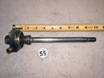 1985 Yamaha FZ750 Front Axle, Bushing & Speedo Drive Sender #47X-25181-00-00. Fixed Price $35.00.