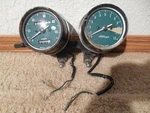 Honda Cb 350F Four Speedometer Tachometer Set 19,855 Miles Dated 3/1973. Fixed Price $89.95.