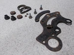 Kawasaki 100 / 1972 - 1975 Speedometer & Switch Mounting Hardware. Fixed Price $16.00.