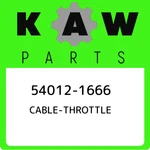 54012-1666 Kawasaki Cable-throttle 540121666, New Genuine Oem Part. Fixed Price $91.91.