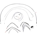 Burly Brand Complete Stainless Braided Handlebar Cable/brake Line Kit B30-1061. Fixed Price $386.92.
