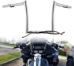 Tigersgate Chrome Pre-wired 14" Rise Road Glide Meathook Monkey Bars 1/4" Ape. Fixed Price $561.40.
