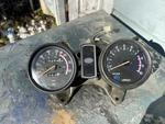 1977-80 Yamaha Xs 650 RD400 SR500 Speed Tach Gauge Cluster With Bracket. Fixed Price $125.00.