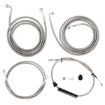 12" Handlebar Cable Kit Brake & Clutch Lines For 20-23 Harley Touring Abs Silver. Fixed Price $104.99.