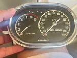 Brand New Kawasaki A-7/A1SS-B Motorcycle Speedometer 1968-69 Nos. Fixed Price $1750.00.