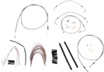 Burly Stainless Cable Brake Line Kit 16" Apes For 08-13 Harley Flhr Fltr W/abs. Fixed Price $500.43.