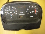 Harley Davidson Speedo-tach Gauge Cluster Removed From 1981 Flht. Fixed Price $250.00.