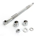 Drag Specialties Chrome Front Axle Kit 0214-0953. Fixed Price $103.95.