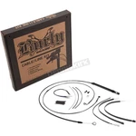 Burly Blk Vinyl Handlebar Cable Brake Line Kit For 18" Apes W/abs B30-1242. Fixed Price $443.95.